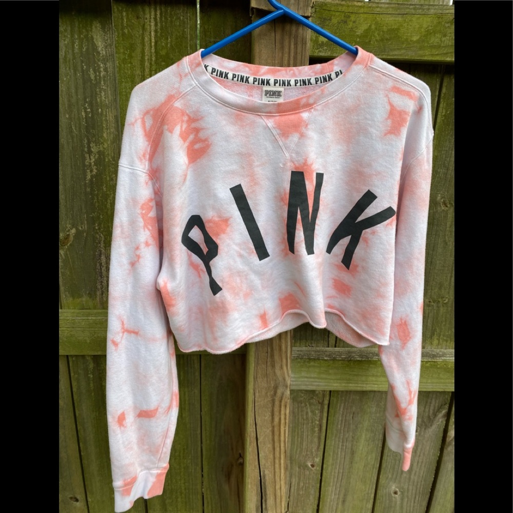 Victoria’s Secret PINK Tie Die Crop Top